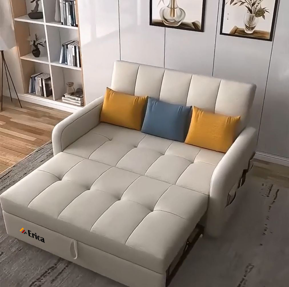 GIƯỜNG SOFA ĐA NĂNG ERICA - LX1 TRẮNG SỮA