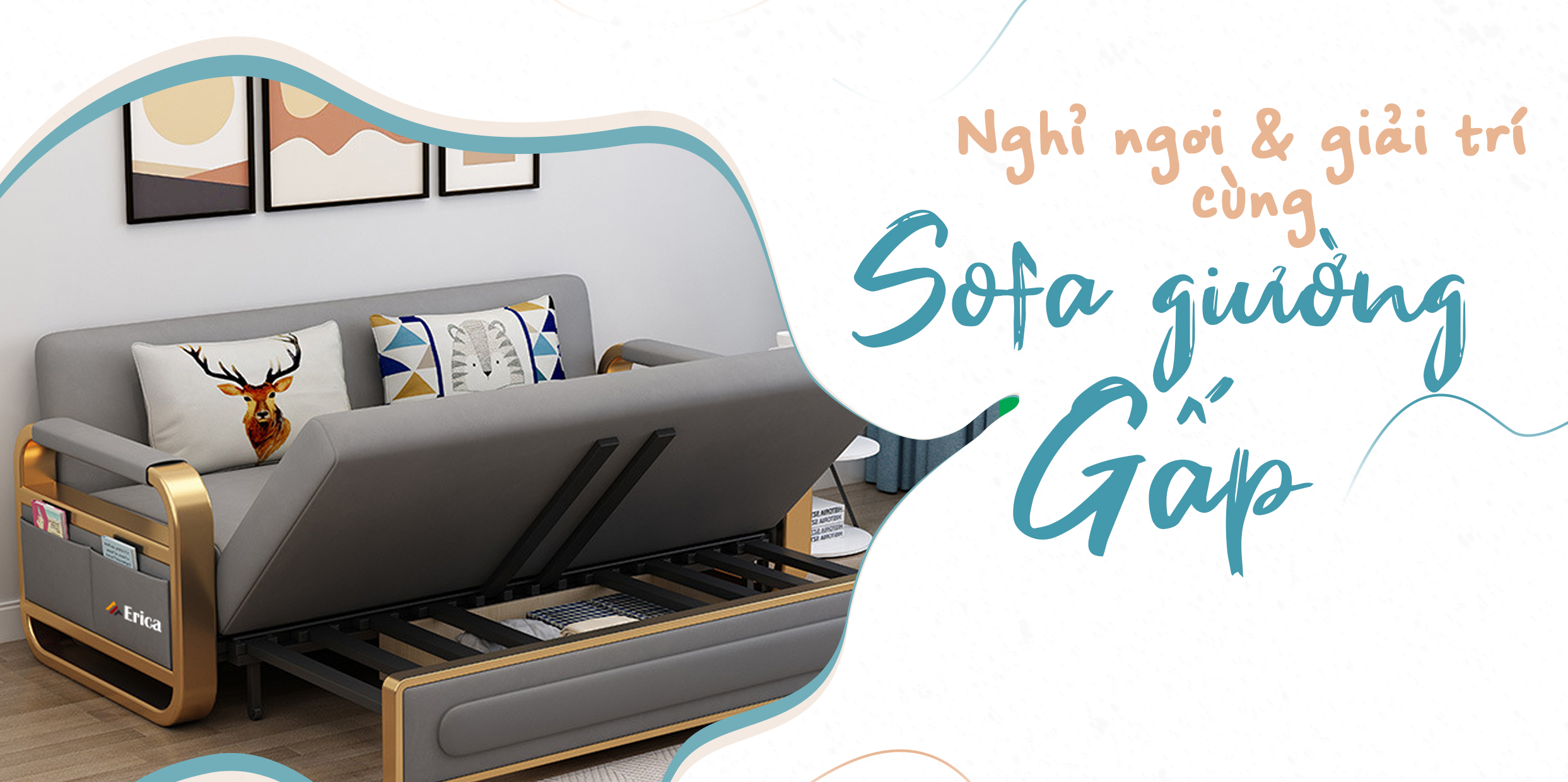 3 KHÔNG GIAN NGHỈ NGƠI &amp; GIẢI TRÍ MÀ BẠN CÓ THỂ THIẾT LẬP CÙNG SOFA GIƯỜNG GẤP
