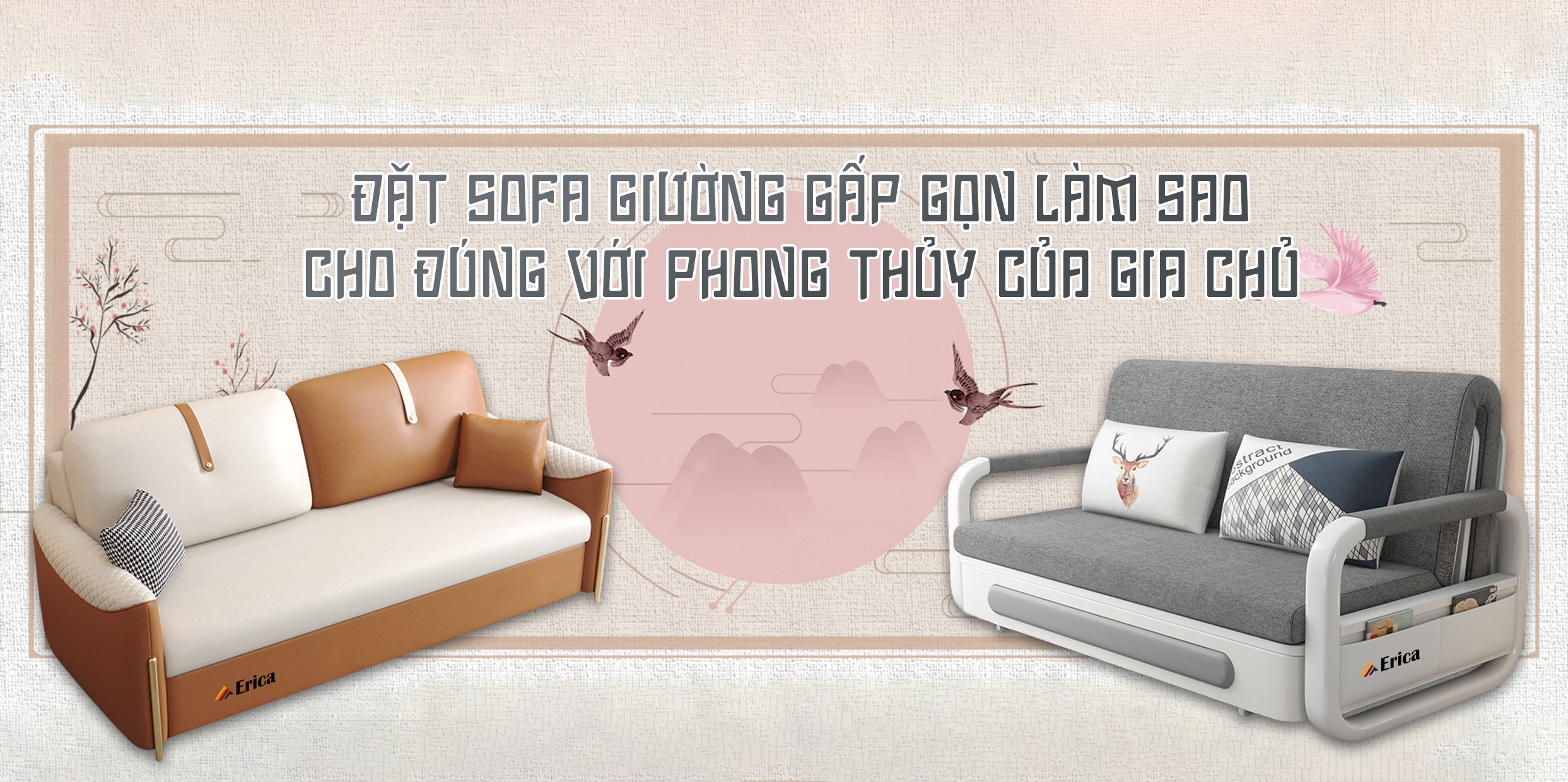 ĐẶT SOFA GIƯỜNG GẤP GỌN LÀM SAO CHO ĐÚNG VỚI PHONG THỦY CỦA GIA CHỦ?