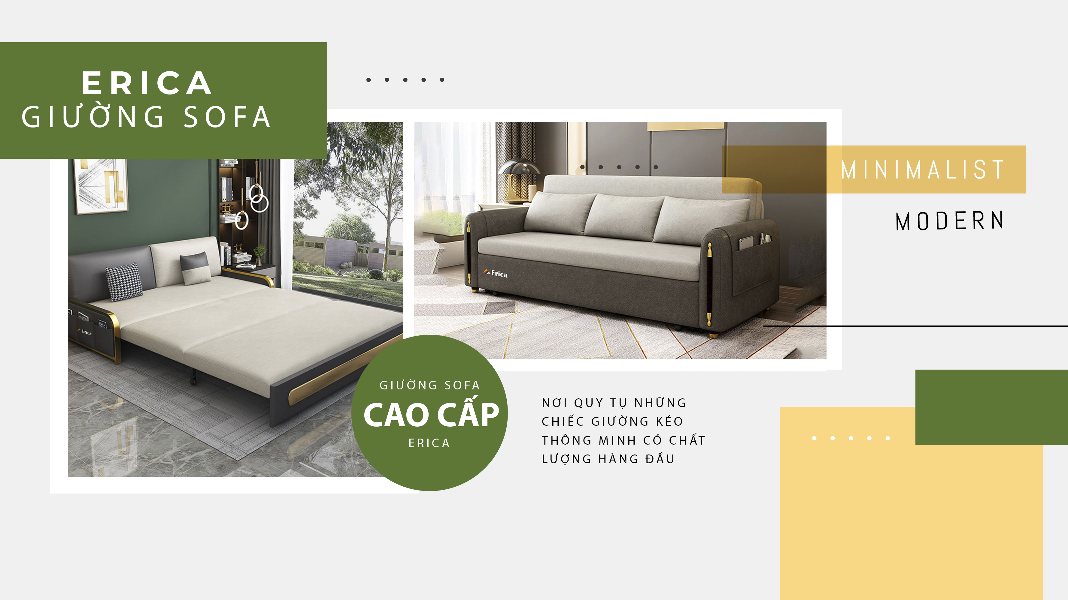 NỘI THẤT ERICA – NƠI QUY TỤ NHỮNG CHIẾC GIƯỜNG KÉO THÔNG MINH CÓ CHẤT LƯỢNG HÀNG ĐẦU